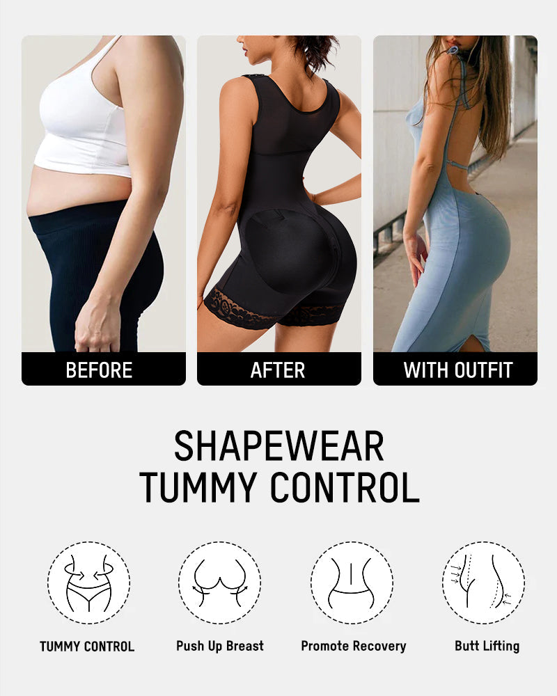 š„FLASH SALEš„ Extra Plus Size Shaper Bodysuit Tummy Control Shapewear With Bra