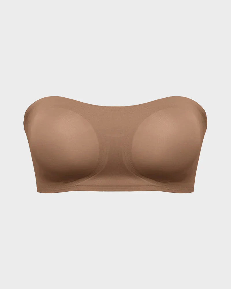 Non-Slip Crossover Side Hook Bandeau Bra