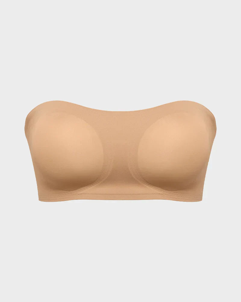 Non-Slip Crossover Side Hook Bandeau Bra