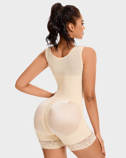🔥FLASH SALE🔥 Extra Plus Size Shaper Bodysuit Tummy Control Shapewear With Bra