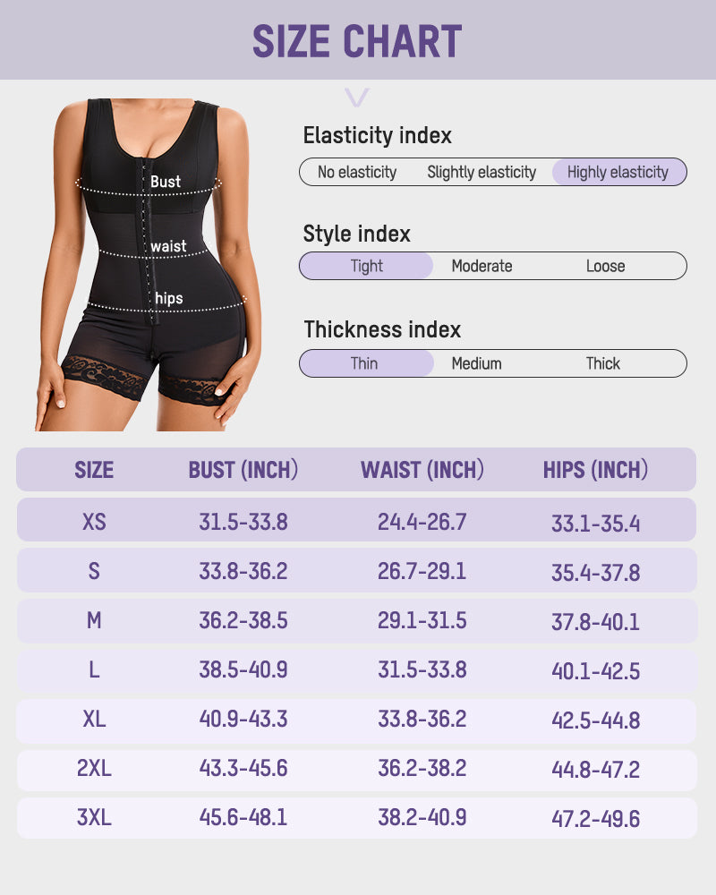 🔥FLASH SALE🔥 Extra Plus Size Shaper Bodysuit Tummy Control Shapewear With Bra